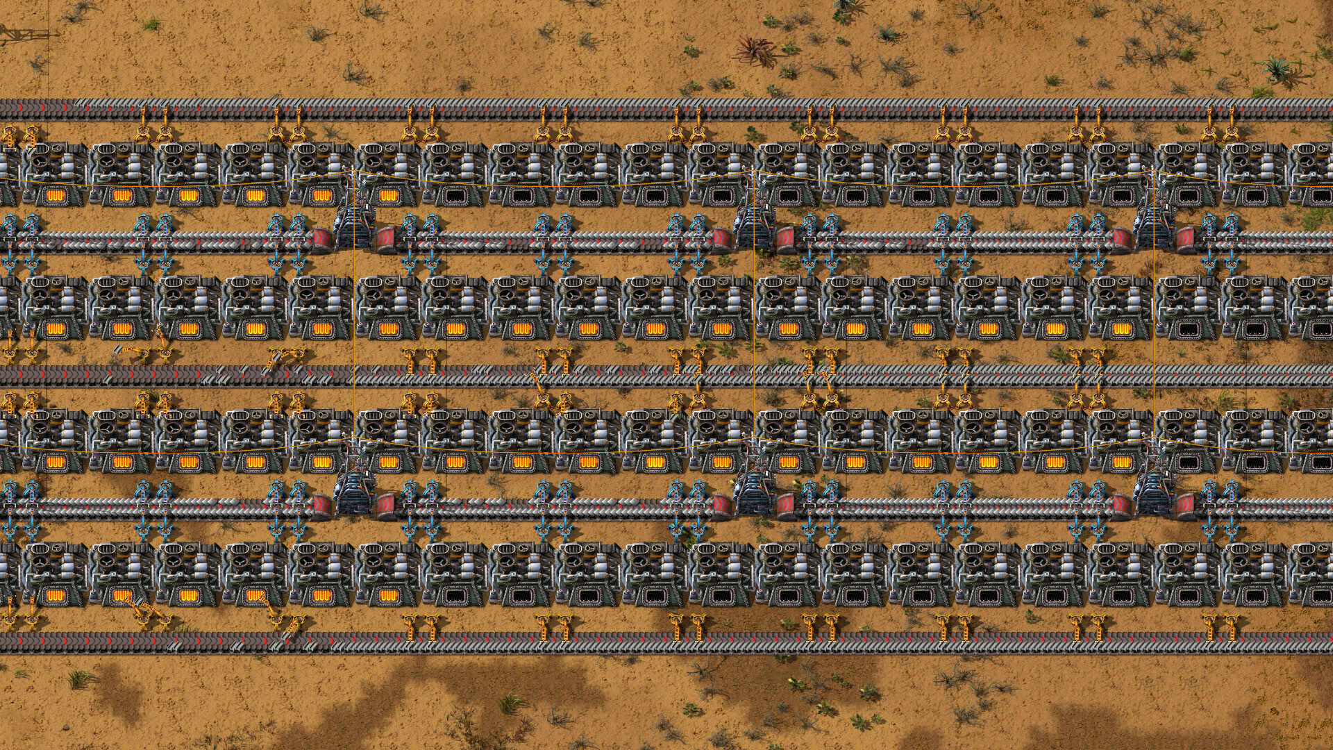 A factory layout whose demand must be considered alongside power supply.