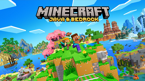 Official Minecraft Java & Bedrock promotional artwork from Mojang Studios; not a screenshot of a verified multiplayer connection.