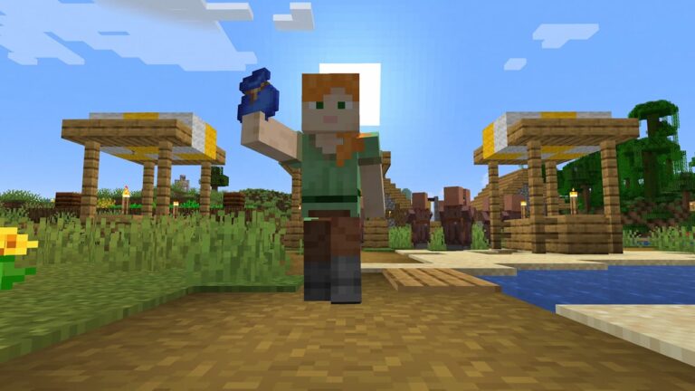 Alex holding a bundle