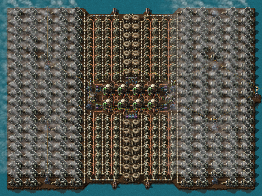 Factorio nuclear complex shown by Wube Software
