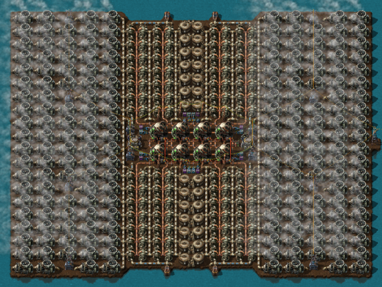 Factorio nuclear complex shown by Wube Software
